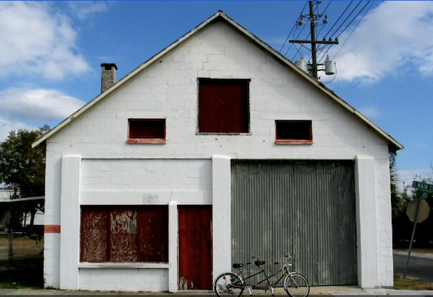 The front of a house in 2d shapes